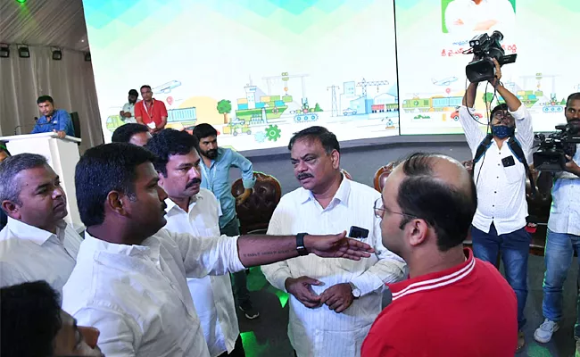 AP Vizag Global Investors Summit 2023 Grand Arrangements - Sakshi