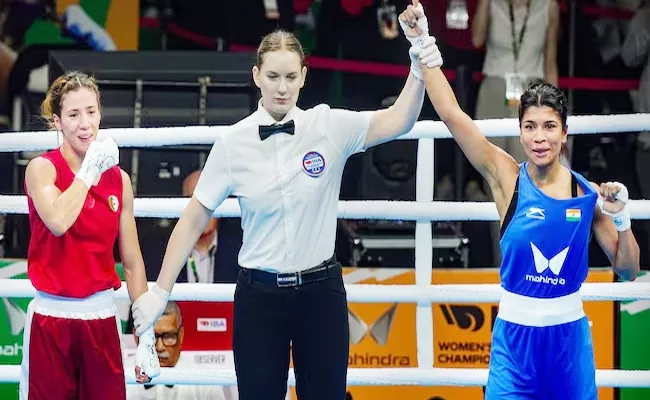 Nikhat Zareen Enters World Boxing Championship Pre Quarters - Sakshi