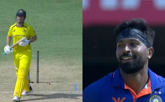 IND vs AUS: Hardik pandya super delivery mitchell marsh clean up - Sakshi