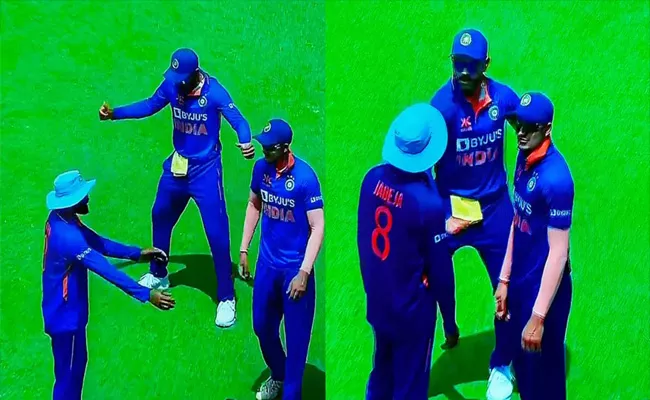 Virat Kohli Dances To Lungi Dance Before Stepping On The Field - Sakshi