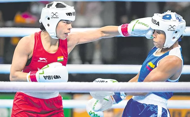 India star in World Women's Boxing Championship final - Sakshi