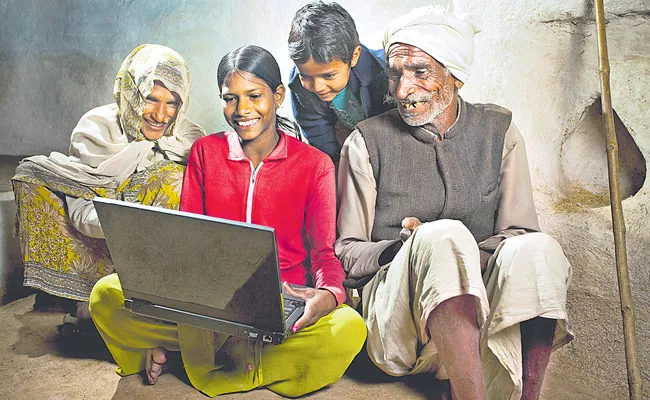 internet Usage 40% increased in villages by 2022 - Sakshi