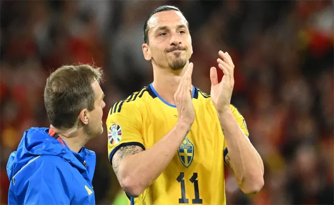 Zlatan Ibrahimovic Became The Oldest Player Ever To Appear In Euro Qualifier, Aged 41 - Sakshi