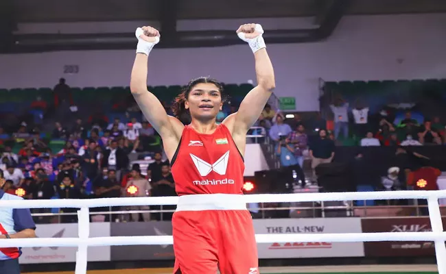 Nikhat Zareen Beats Nguyen Thi Tam For Second Title - Sakshi