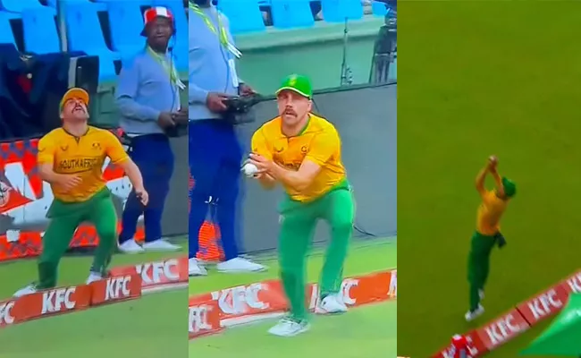 Anrich Nortje Takes Stunning Catch Dismiss Batter SA Vs WI 1st T20 - Sakshi