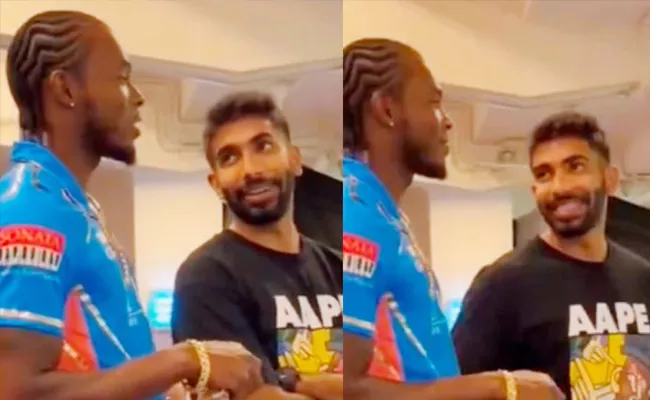 MI Pacers Bumrah Archer Interact During WPL 2023 Final Video Viral - Sakshi