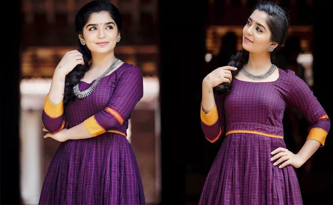 96 Jaanu Actress Gouri G Kishan Cute Affordable Long Frock Details - Sakshi