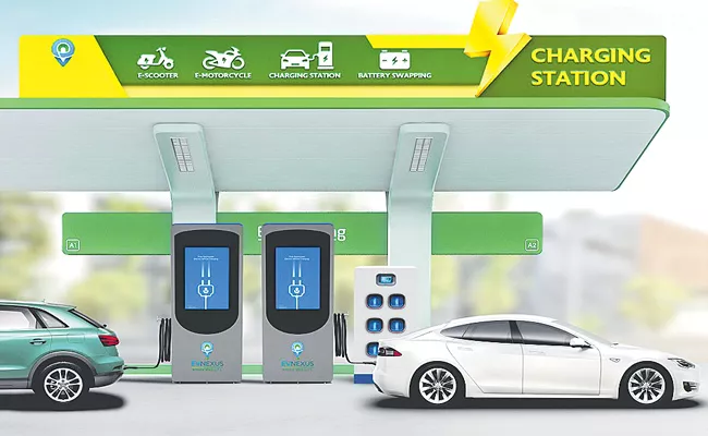 Centre gives Rs 800 crore to oil companies for setting up over 7000 charging stations - Sakshi