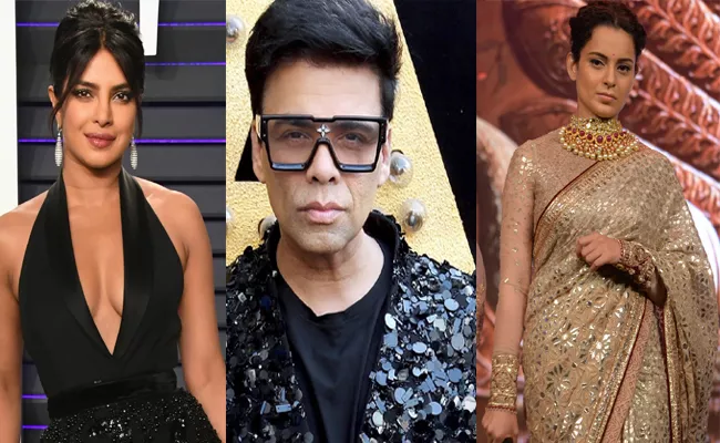 Kangana Ranaut Says Karan Johar Banned Priyanka Chopra From Bollywood - Sakshi