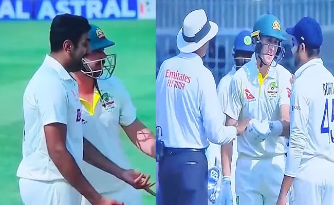 Marnus Labuschagne Irritates Ravichandran Ashwin With Mind Games Viral - Sakshi