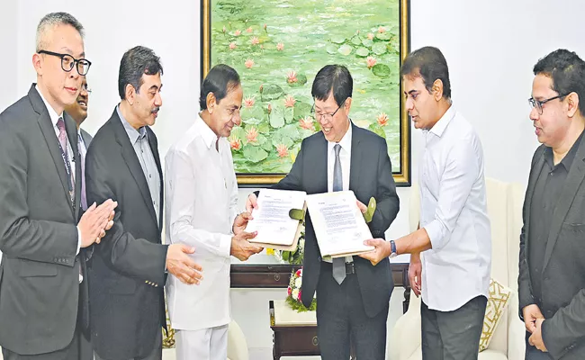 MOU in presence of CM KCR for Huge electronics industry - Sakshi