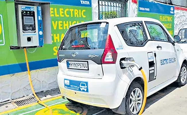 The plan is to set up 7,432 charging stations this year - Sakshi