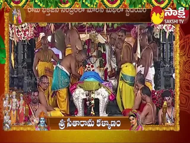 Telangana Minister Indrakaran Reddy Offers Holy Clothes To Bhadradri Sita Rama 