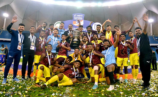 Santosh Trophy 2023: Karnataka Beats Meghalaya 3-2 Clinch Title-54 Years - Sakshi