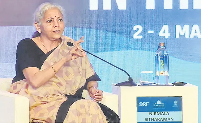 Nirmala Sitharaman at Raisina Dialogue - Sakshi