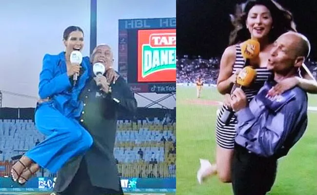 Danny Morrison Shock-Fans Lifts Erin Holland-His Lap PSL 2023 Viral - Sakshi