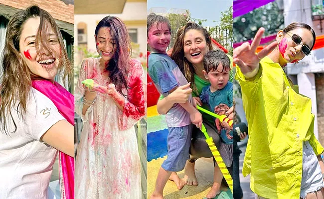 Tollywood, Bollywood Cine Celebrities Celebrate Holi, Photo Goes Viral - Sakshi