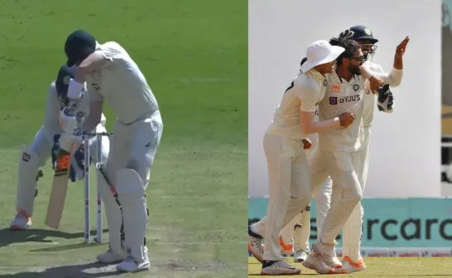 Ind Vs Aus: Jadeja Crucial Breakthrough As Smith Drags Back Onto Stumps - Sakshi