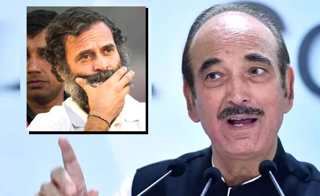 Rahul Gandhi Meets Undesirable Businessmen Claim Ghulam Nabi Azad - Sakshi