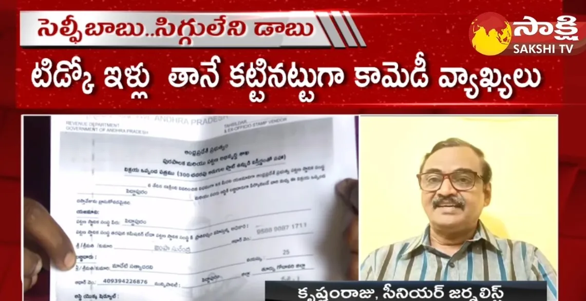 Analyst Krishnam Raju Comments On Chandrababu Lokesh Selfie Challenge