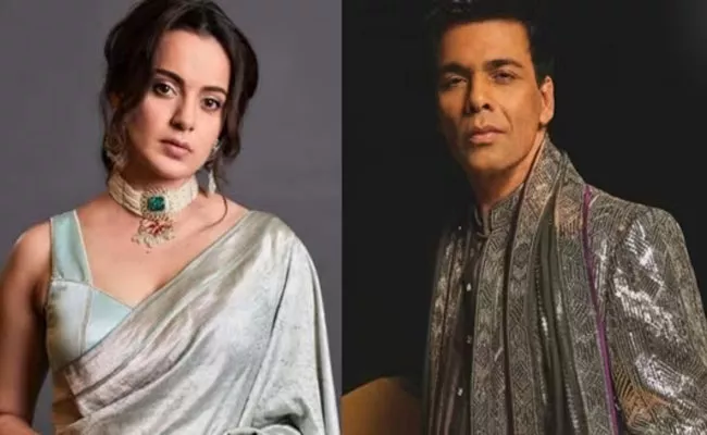 Kangana reacts to Karan Johar cryptic post allegations against him - Sakshi