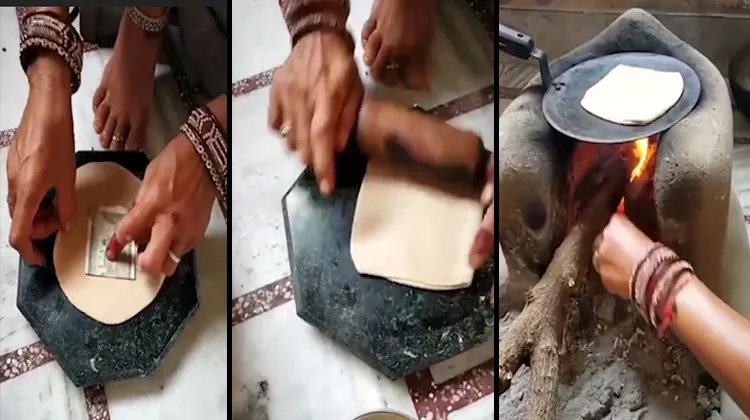 Viral Video Woman Makes Parotta Stuffed With Rs 500 Note