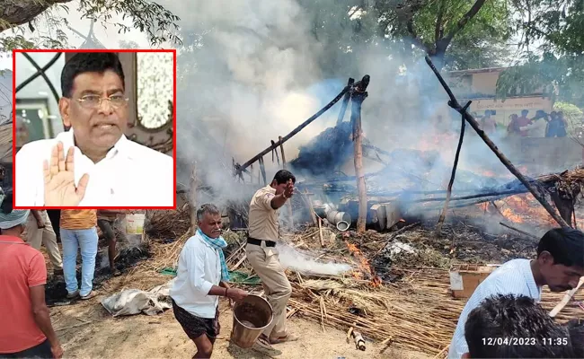 Chimalapadu Blast Incident: Villagers Angry With Nama Nageswara Rao - Sakshi