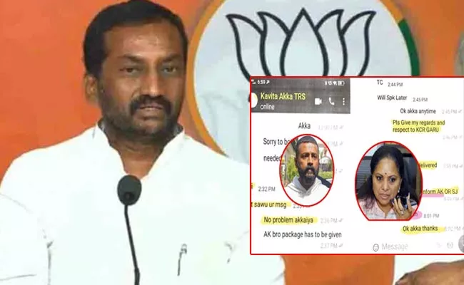 BJP Raghunandan Rao Complains To ED About Sukesh Chandra WhatsApp Chat - Sakshi