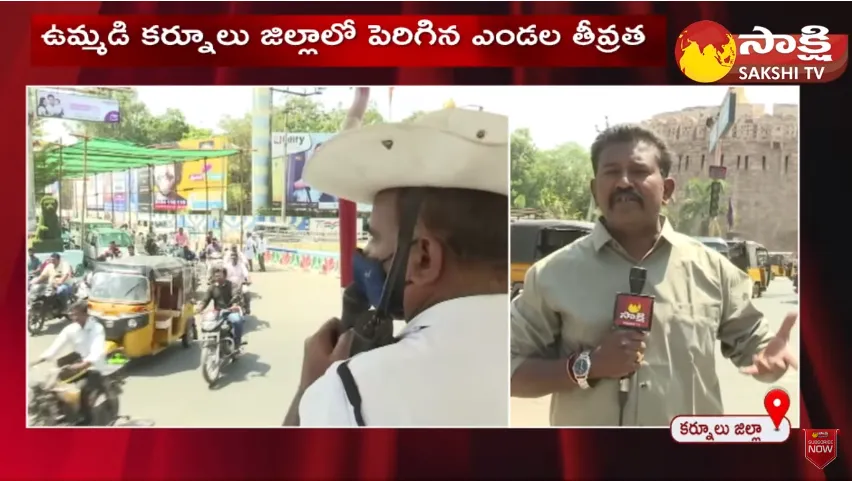 Summer Effect : Green Sun Shade Canopies On Road At Kurnool District