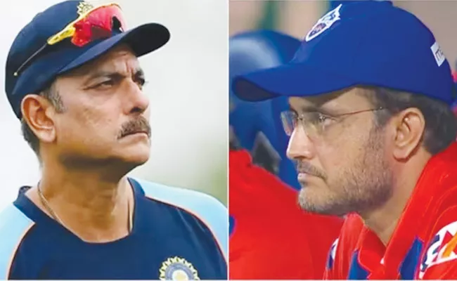 RCB VS DC: Ravi Shastri Dig At Ganguly He Must Have Thought Its Nice Upstairs - Sakshi