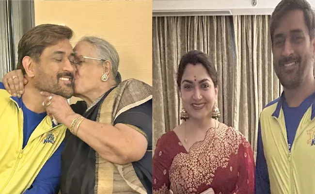 MS Dhoni Special Meeting With Khushbu Mother in Law Emotional Tweet Pics Viral - Sakshi