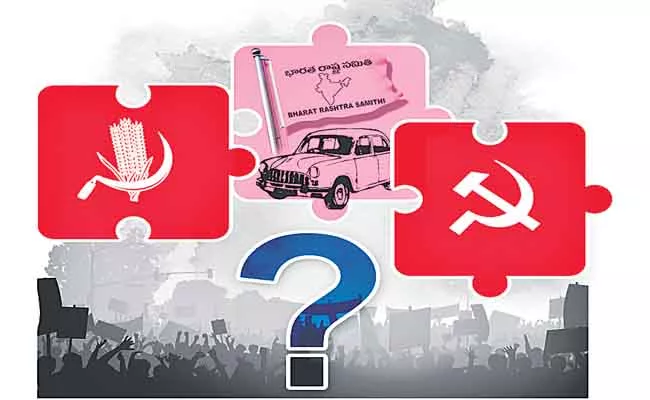 Is There A Cold War Brewing Between Brs And Left Parties - Sakshi