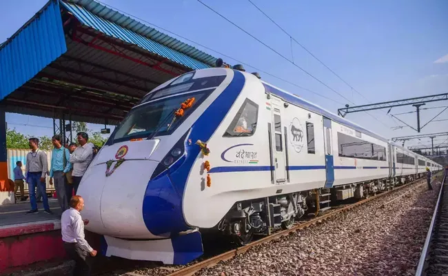 Vande Bharat Express trains running at average speed of 83 kmph - Sakshi