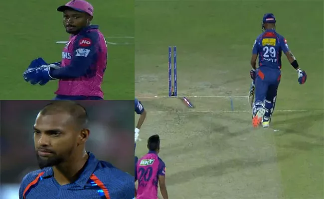 Sanju Samson Hits Bullseye Nicholas Pooran Run-Out Viral - Sakshi