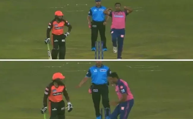 IPL 2023: R-Ashwin Try For Mankading Adil Rashid SRH Vs RR Match Viral - Sakshi