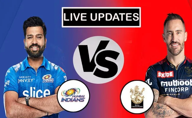 IPL 2023: RCB Vs Mumbai Indians Match Live Updates - Sakshi