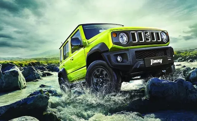 Maruti jimny production spec in dealer yard - Sakshi