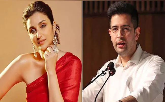 Parineeti Chopra Raghav Chadha arrive to Mumbai amid wedding rumours - Sakshi