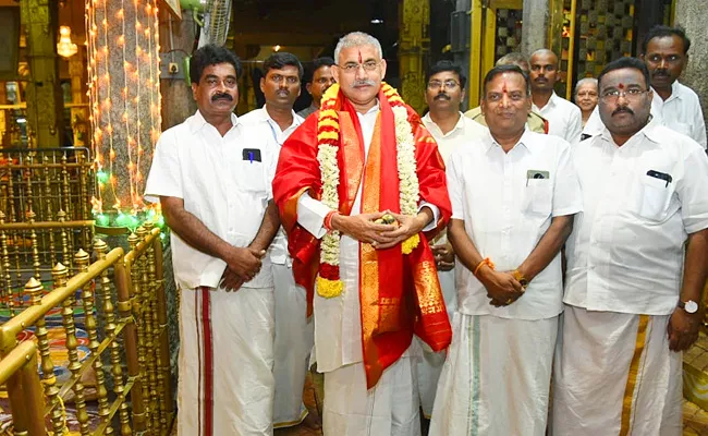 Minister Venugopala Krishna visits Shri Padmavati Ammavari Temple - Sakshi