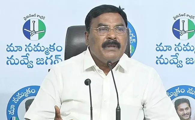 Minister Merugu Nagarjuna Serious Comments On TDP Chandrababu - Sakshi