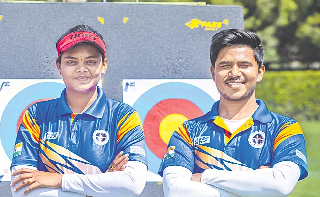 World Cup Archery 2023 Stage 1: Jyothi Ojas In Compound Mixed Final - Sakshi