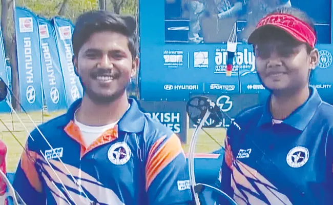 Archery World Cup: India Jyothi Ojas Win Gold In Compound Mixed Team - Sakshi