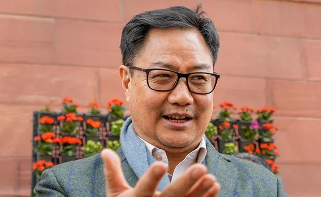 Law Minister Kiren Rijiju Said Collegium Issue As A Mindgame - Sakshi