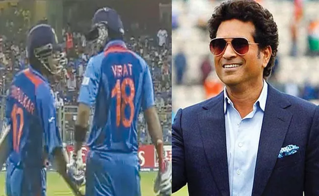 Sachin Reveals What He Told Kohli While Walking Back In 2011 WC Final - Sakshi