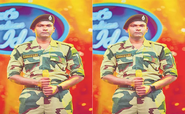 Chakrapani Nagari: BSF Jawan Indian Idol participant Chakrapani Special Story - Sakshi