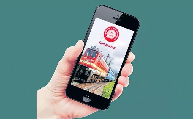 Railway department has introduced a special app called Train Madad - Sakshi