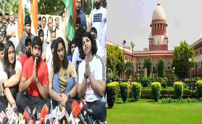 Supreme Court Notice On Wrestlers Plea Seeking FIR Against WFI Chief - Sakshi