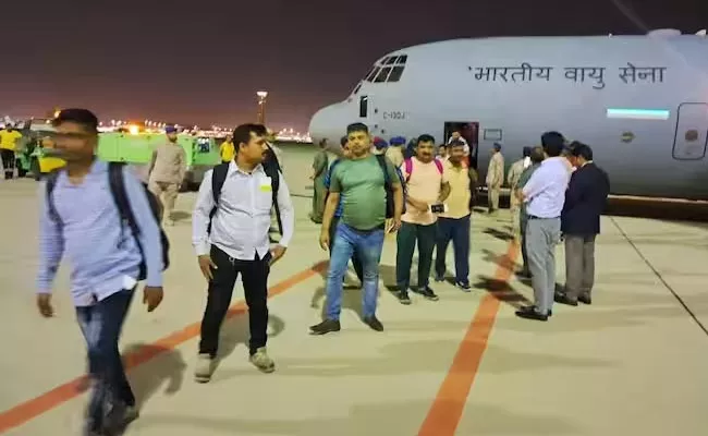 Operation Kaveri: 3rd Batch Of 135 Indians Reaches Saudi Arabia - Sakshi