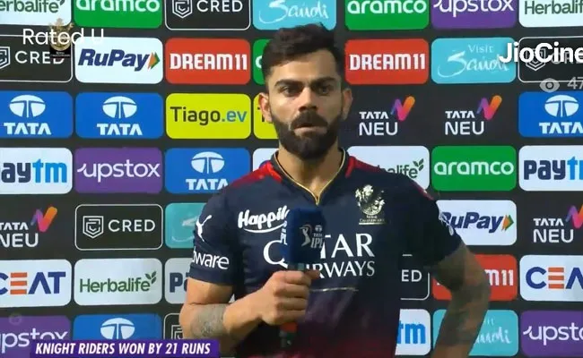 Virat Kohli Says We-Deserve-To-Lose Dropped Few Chances-Loss Vs KKR - Sakshi