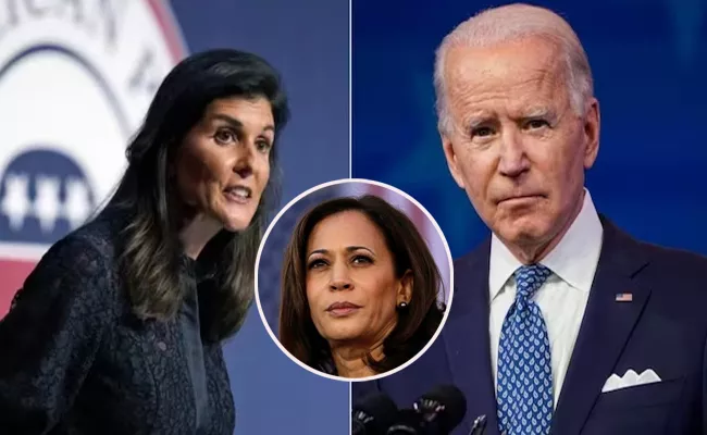 Nikki Haley Says Joe Biden Will Die In 5 Years Kamala Harris President - Sakshi